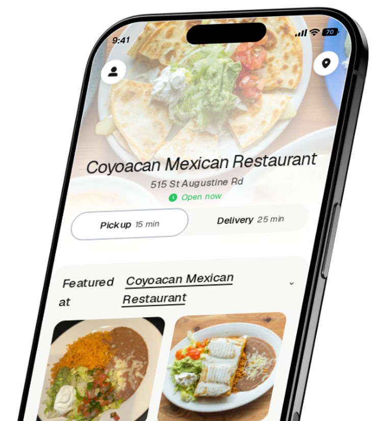 Coyoacan Mexican Restaurant app preview