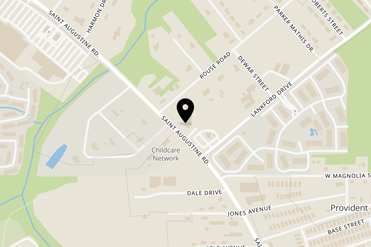 Map showing the location of Coyoacan Mexican Restaurant Valdosta on 515 St Augustine Rd in Valdosta